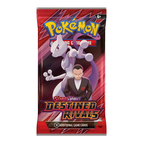 Pokémon TCG Scarlet & Violet Destined Rivals boosterpakke med Mewtwo og Giovanni
